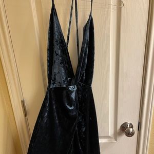 VELVET GREEN MINI DRESS| ZARA